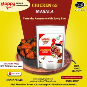 Happy Chicken 65 Masala | Bold Masala. Instant Chicken Magic